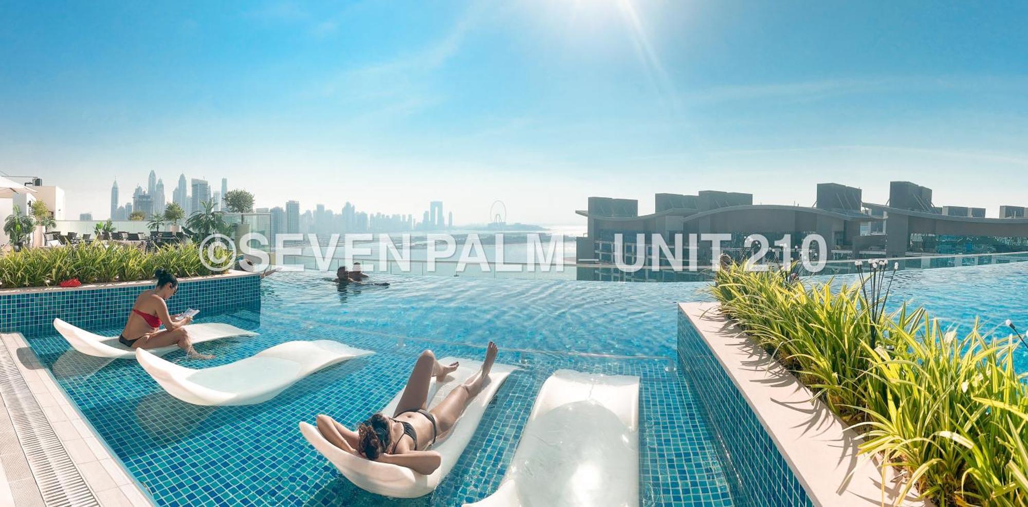 Luxus-Studio Mit Private Beach In Top-Lage, Meerblick & Infinity Pool! Дубай Экстерьер фото
