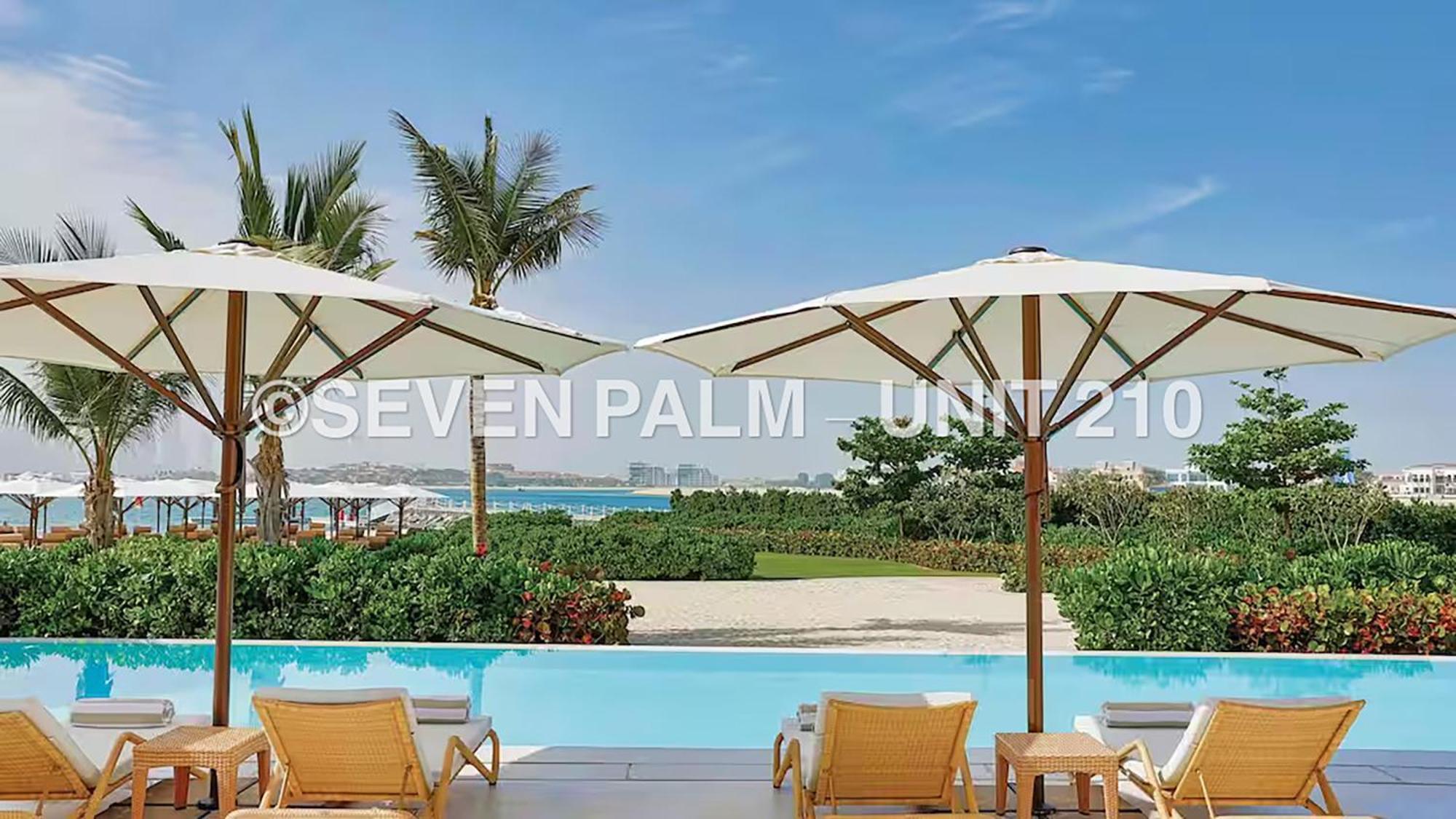 Luxus-Studio Mit Private Beach In Top-Lage, Meerblick & Infinity Pool! Дубай Экстерьер фото